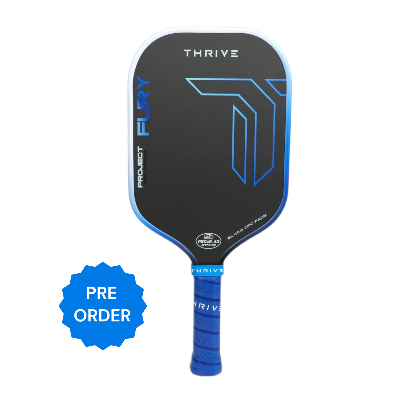 *PRE ORDER* FURY ELONGATED 15.5 MM (GEN 3.5 POWER SERIES) Pre-Order includes: Neoprene Cover, Fast Hands Training Balls, Lead Weights, Paddle Eraser, Bottle Opener, Key Chain, Sticker ($45.00 Value). Receive paddle on or before Launch Oct. 22